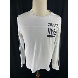 Superdry Surplus Womens XL (Mens M) Streetwear Graphic Logo‎ Long Sleeve Shirt